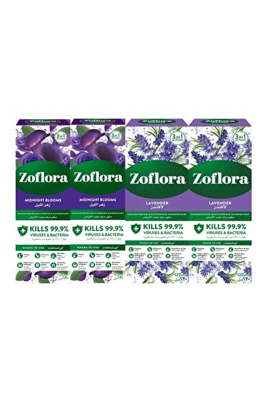 ACE مجموعة هدايا مطهر مركز متعدد الأغراض من زوفلورا (رائحة متنوعة، 120 مل، 4 قطع)