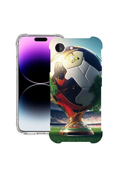bestcase Удароустойчив калъф за Apple iPhone 16e, Трофей за футболна купа, 19...
