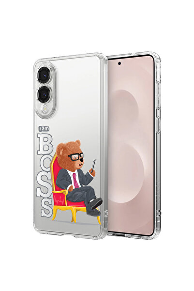 bestcase Carcasă spate antișoc pentru Samsung Galaxy S25 Edge, Ursuleț de plu...