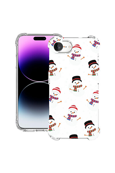 bestcase Αντικραδασμική θήκη πλάτης για Apple iPhone 16e, Χιονάνθρωπος, 19882...