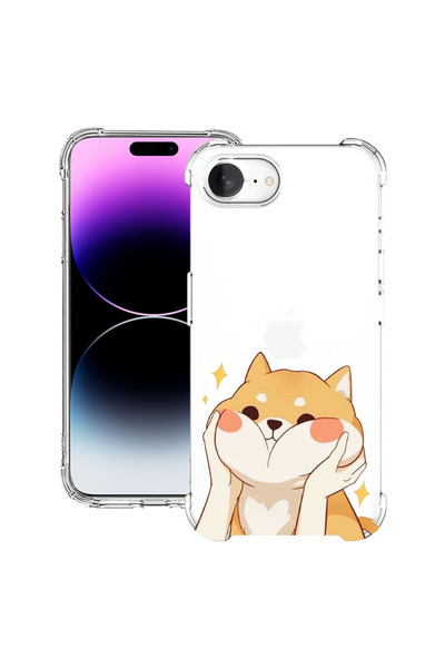 bestcase Carcasă spate antișoc pentru Apple iPhone 16e, Emoji - Pisică dulce,...