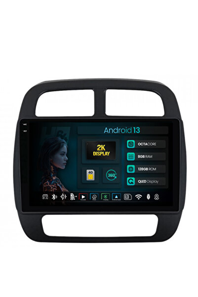 HUB64 Navigatie 2K Dacia Spring (2021- Prezent), 8GB RAM, Android 13, Octacor...