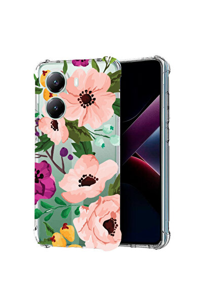 bestcase Carcasă spate antișoc pentru Poco X7 Pro 5G, flori pastelate, 198823...