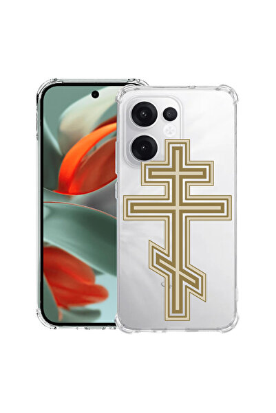 bestcase Carcasă spate antișoc pentru OPPO Reno13 F 5G, Classic Cross, 198824...