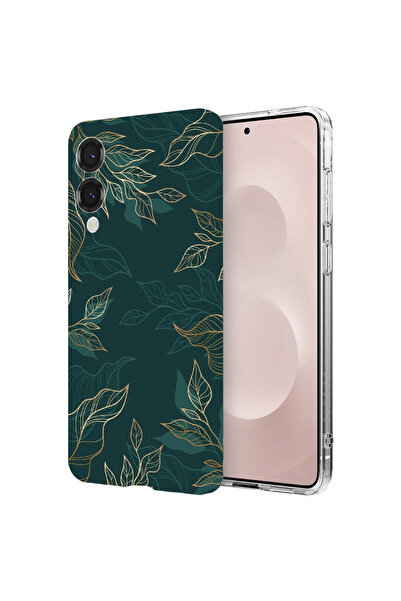 bestcase Carcasă spate antișoc pentru Samsung Galaxy S25 Edge, pene verzi, 19...