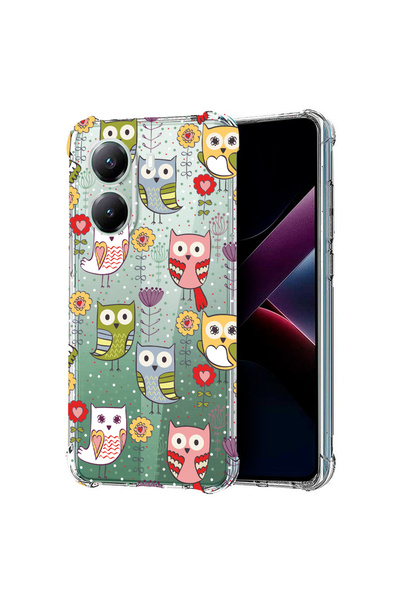 bestcase Carcasă spate antișoc pentru Poco X7 Pro 5G, model bufniță, 1988230 ...