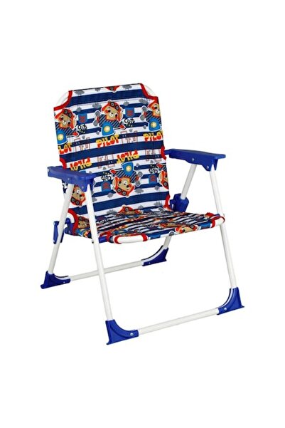 Jucari pentru copii Метален детски стол Син мечок 37x35x46см