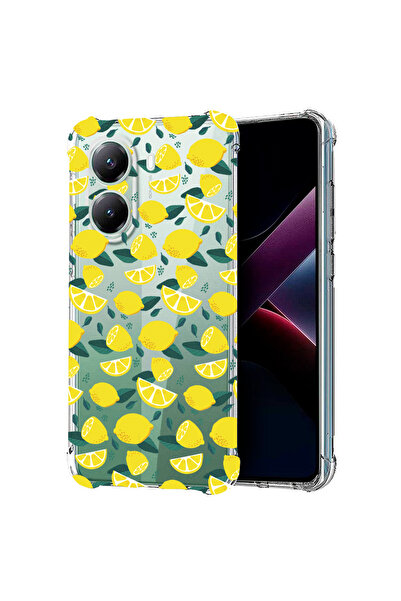 bestcase Αντικραδασμική θήκη πίσω μέρους για Poco X7 Pro 5G, μοτίβο λεμονιού,...