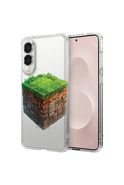 bestcase Carcasă spate antișoc pentru Samsung Galaxy S25 Edge, Minecraft Worl...