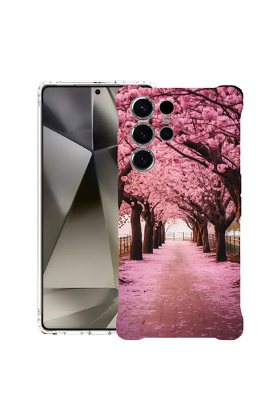 bestcase Carcasă spate antișoc pentru Samsung Galaxy S25 Ultra, flori de cire...