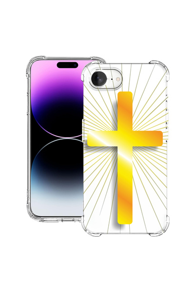 bestcase Carcasă spate antișoc pentru Apple iPhone 16e, Golden Cross, 1988231...