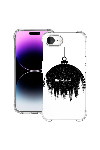 bestcase Carcasă spate antișoc pentru Apple iPhone 16e, Glob de Crăciun, 1988...