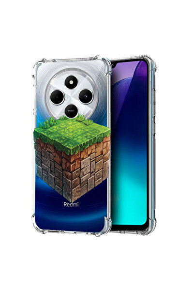 bestcase Carcasă spate antișoc pentru Poco C75 / Redmi 14C / A4, Minecraft Wo...