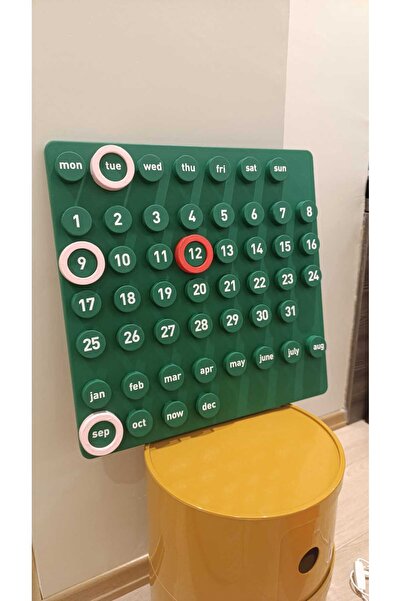 ATM Anka Ofis, Loop Takvim, Her Yıl Kullanılabilir, Süresiz Takvim, Ahşap Dekoratif Ev ve Ofis Takvimi