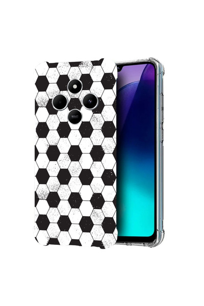 bestcase Carcasă spate antișoc pentru Poco C75 / Redmi 14C / A4, model fotbal...