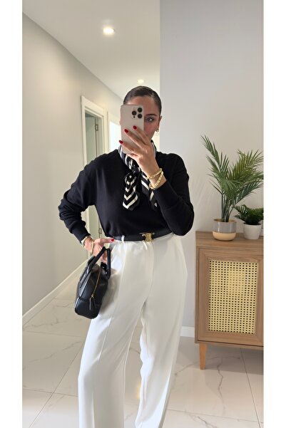 BİRCANÇİL Dlvin Friday Black guler rotund basic Tricotaj