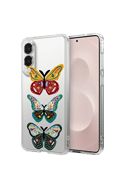 bestcase Αντικραδασμική θήκη πίσω μέρους για Samsung Galaxy S25 Edge, Butterf...