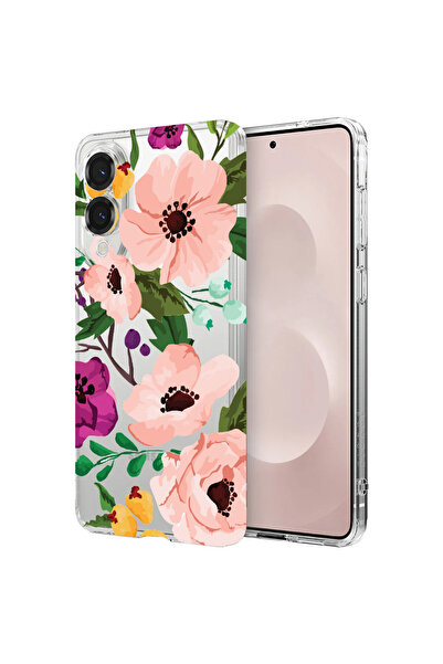 bestcase Carcasă spate antișoc pentru Samsung Galaxy S25 Edge, flori pastelat...