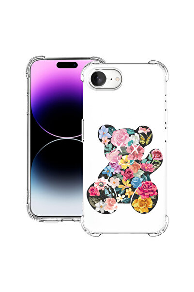 bestcase Carcasă spate antișoc pentru Apple iPhone 16e, culoarea ursulețului ...