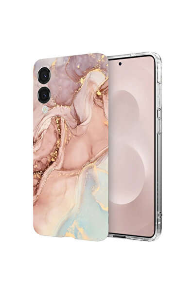 bestcase Carcasă spate antișoc pentru Samsung Galaxy S25 Edge, roz marmoră, 1...