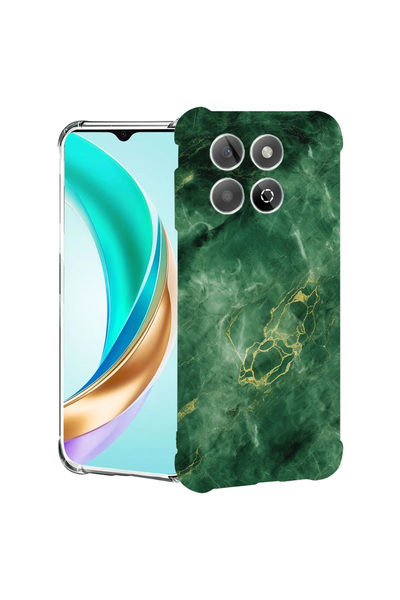 bestcase Αντικραδασμική πίσω θήκη για Honor X8C, πράσινο μάρμαρο, 1988221 AS ...