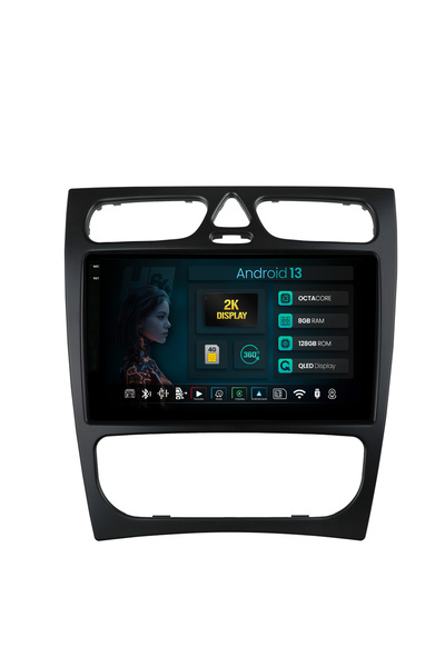 HUB64 Navigatie 2K Mercedes Benz C-Class W203/CLK W209 (2000-2005)Android 13,...