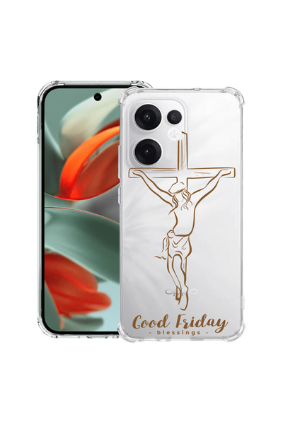 bestcase Carcasă spate antișoc pentru OPPO Reno13 F 5G, Binecuvântarea Vineri...