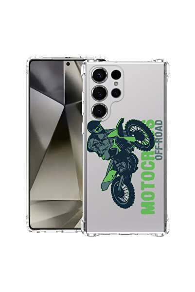 bestcase Αντικραδασμική θήκη πλάτης για Samsung Galaxy S25 Ultra, Motocross, ...