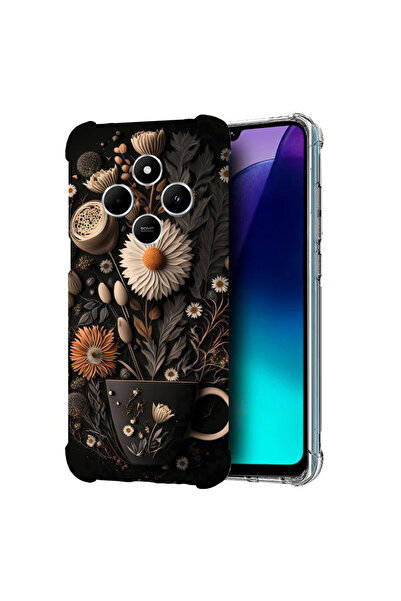 bestcase Carcasă spate antișoc pentru Poco C75 / Redmi 14C / A4, Happy Flowers, 1992027 AS 1159