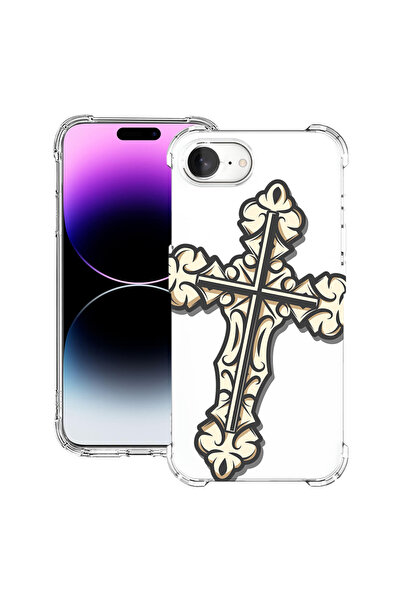 bestcase Carcasă spate antișoc pentru Apple iPhone 16e, Cross, 1988231 AS 1783