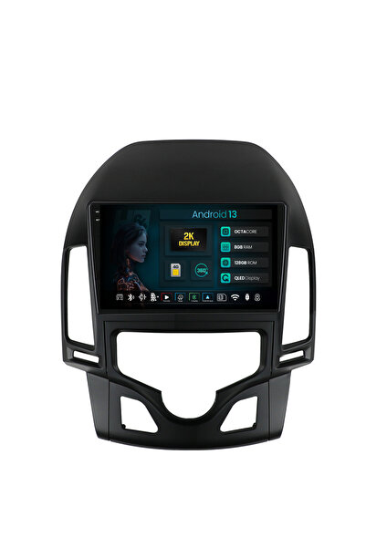 HUB64 Navigatie 2K Hyundai I30 (2007-2012) Clima Automata,8GB RAM, Android 13...