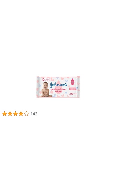 Johnson & Johnson Johnson's Baby Wipes Gentle All Over – 20 pcs | Soft & Mild...