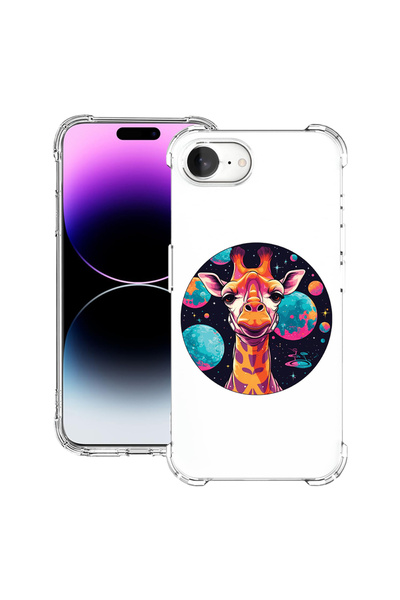 bestcase Αντικραδασμική θήκη πλάτης για Apple iPhone 16e, Dream Colors Giraff...