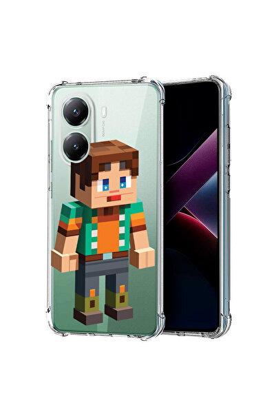 bestcase Carcasă spate antișoc pentru Poco X7 Pro 5G, personaj Minecraft, 198...