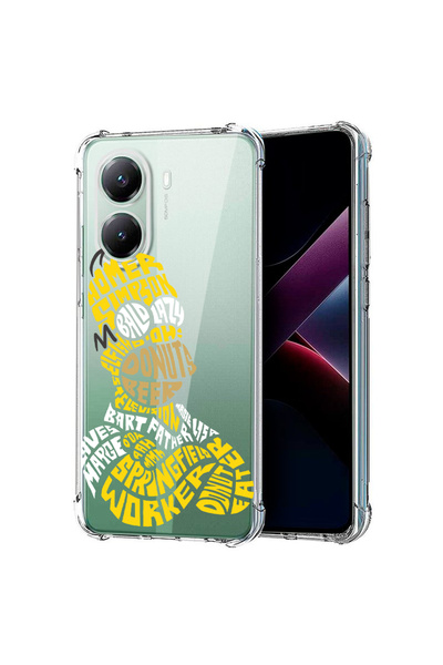 bestcase Αντικραδασμική θήκη πίσω για Poco X7 Pro 5G, καλλιγραφία Homer Simps...