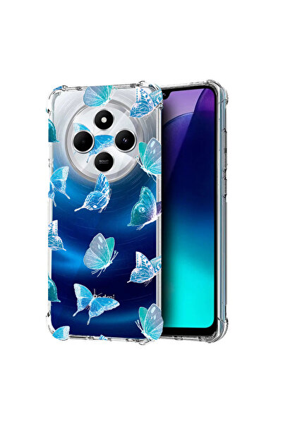 bestcase Carcasă spate antișoc pentru Poco C75 / Redmi 14C / A4, model flutur...