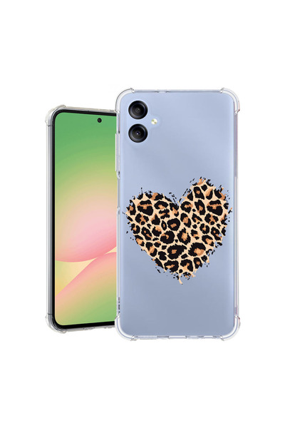 bestcase Удароустойчив калъф за Samsung Galaxy A06 4G, Леопардово сърце, 1988...