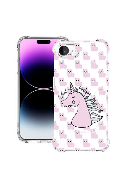 bestcase Carcasă spate antișoc pentru Apple iPhone 16e, Unicorn - I Feel Uniq...
