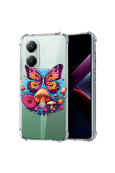 bestcase Carcasă spate antișoc pentru Poco X7 Pro 5G, Dream Colors - Fluture,...