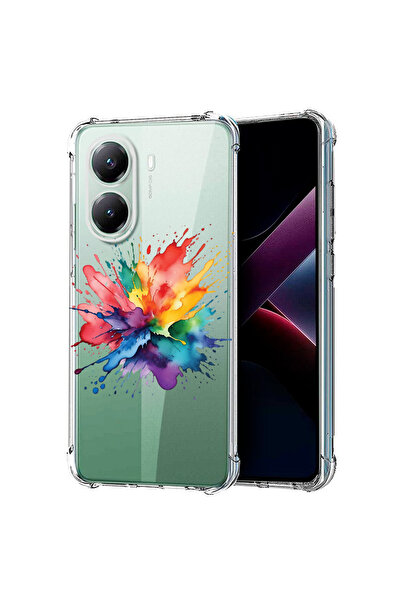 bestcase Carcasă spate antișoc pentru Poco X7 Pro 5G, Color Splash, 1988230 A...