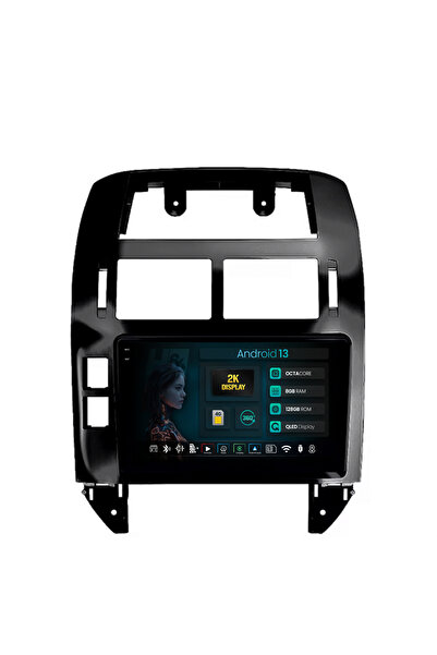 HUB64 Navigatie 2K Volkswagen Polo (2004-2011), 8GB RAM, Android 13, Octacore, Slot Sim 4G