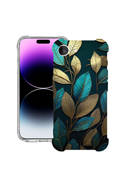 bestcase Carcasă spate antișoc pentru Apple iPhone 16e, pene aurii, 1988231 A...