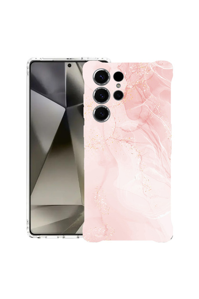 bestcase Carcasă spate antișoc pentru Samsung Galaxy S25 Ultra, roz pastel ma...