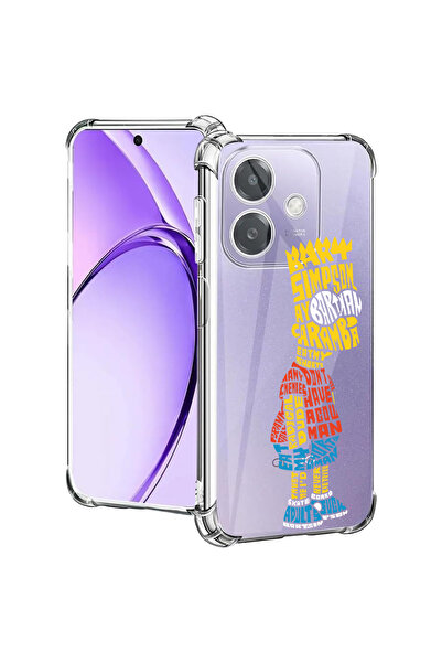 bestcase Carcasă spate antișoc pentru Oppo A60 5G / A40 / A40M, caligrafie Ba...