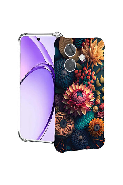 bestcase Carcasă spate antișoc pentru Oppo A60 5G / A40 / A40M, flori colorat...