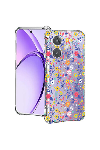 bestcase Carcasă spate antișoc pentru Oppo A60 5G / A40 / A40M, model floral,...