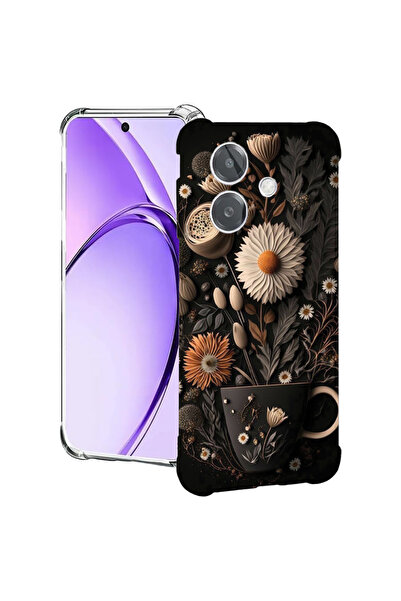 bestcase Carcasă spate antișoc pentru Oppo A60 5G / A40 / A40M, Happy Flowers, 2004575 AS 1159