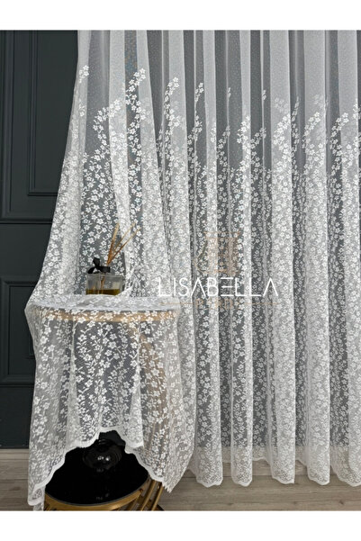 LisabellaHome Daisy Breeze (1X3 Pile) Knitted Tulle Curtain - New Series