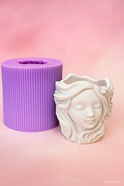 Liva Uzun Saçlı Kız Rtv Silikon Kalıp