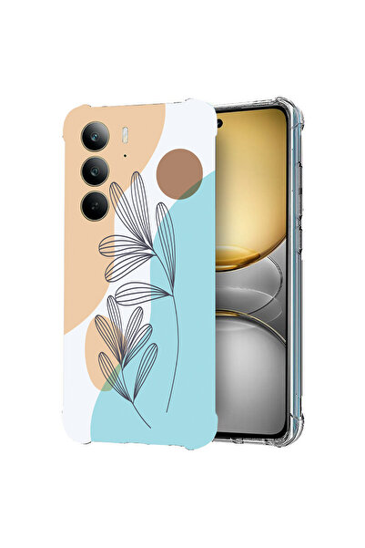 bestcase Carcasă spate antișoc pentru Realme 14x 5G, floare abstractă, 198829...